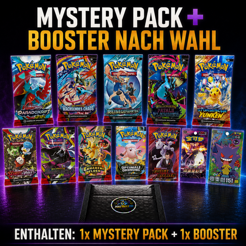 Pokémon Mystery Pack 100 Karten + Booster – Ansicht 2