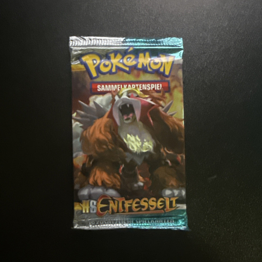 Pokémon HS Entfesselt Booster Pack Deutsch 2010 Vintage